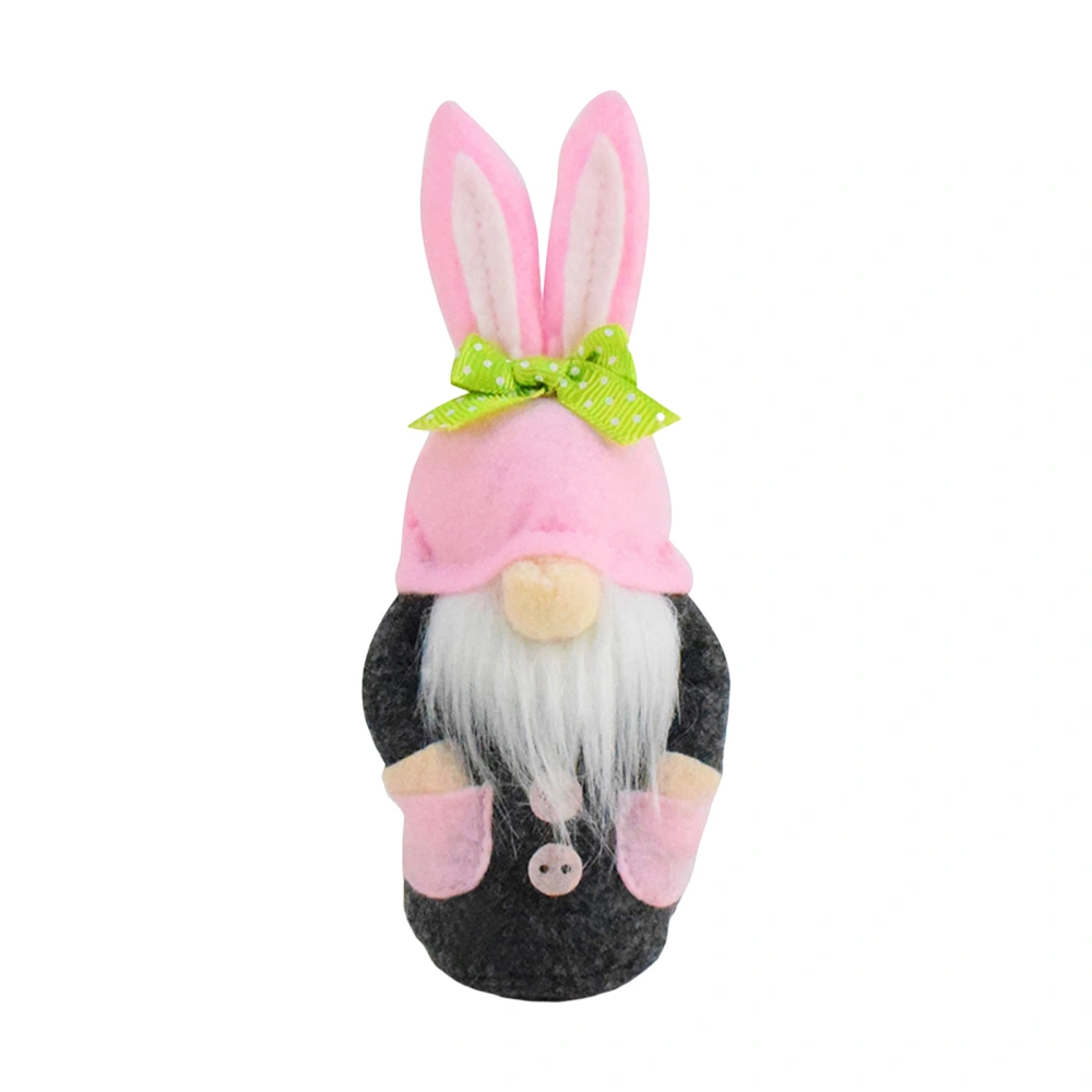 Easter Doll, Bunny Ears No Face Old Man Desktop Home Decor Gift