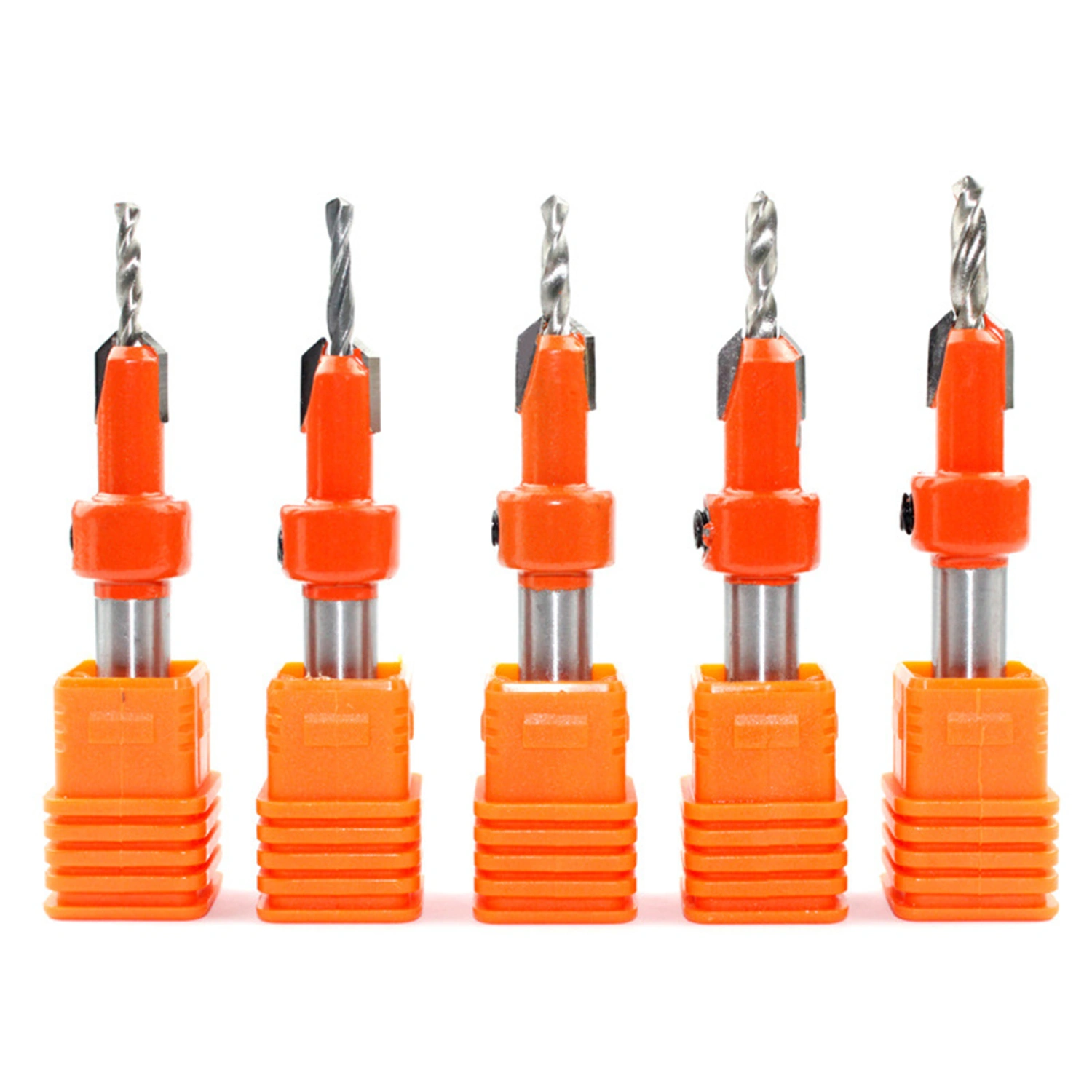5pcs Counterbore Drill Bit Set, High Hardness Woodworking Drill Bits