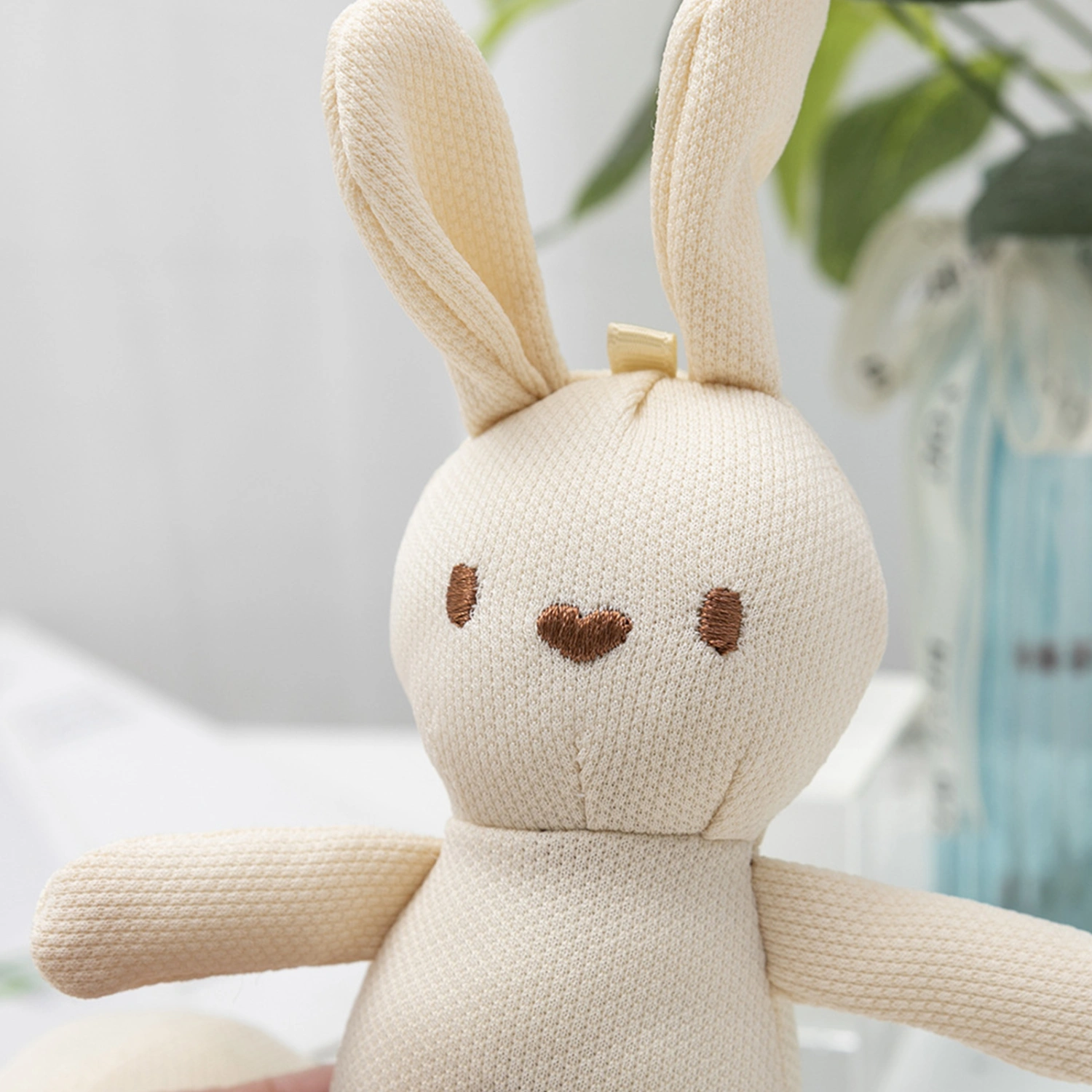 Mini Bunny Stuffed Animal Cute Plush Rabbit Toy Clothing Bag Charm