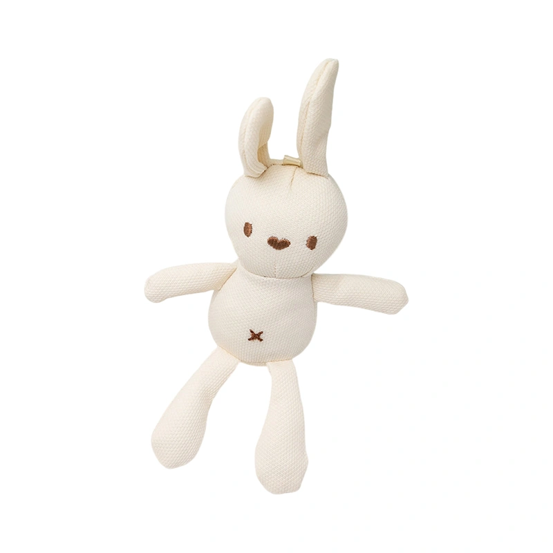 Mini Bunny Stuffed Animal Cute Plush Rabbit Toy Clothing Bag Charm