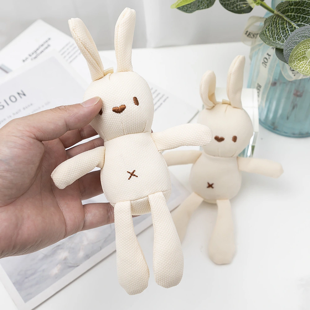 Mini Bunny Stuffed Animal Cute Plush Rabbit Toy Clothing Bag Charm