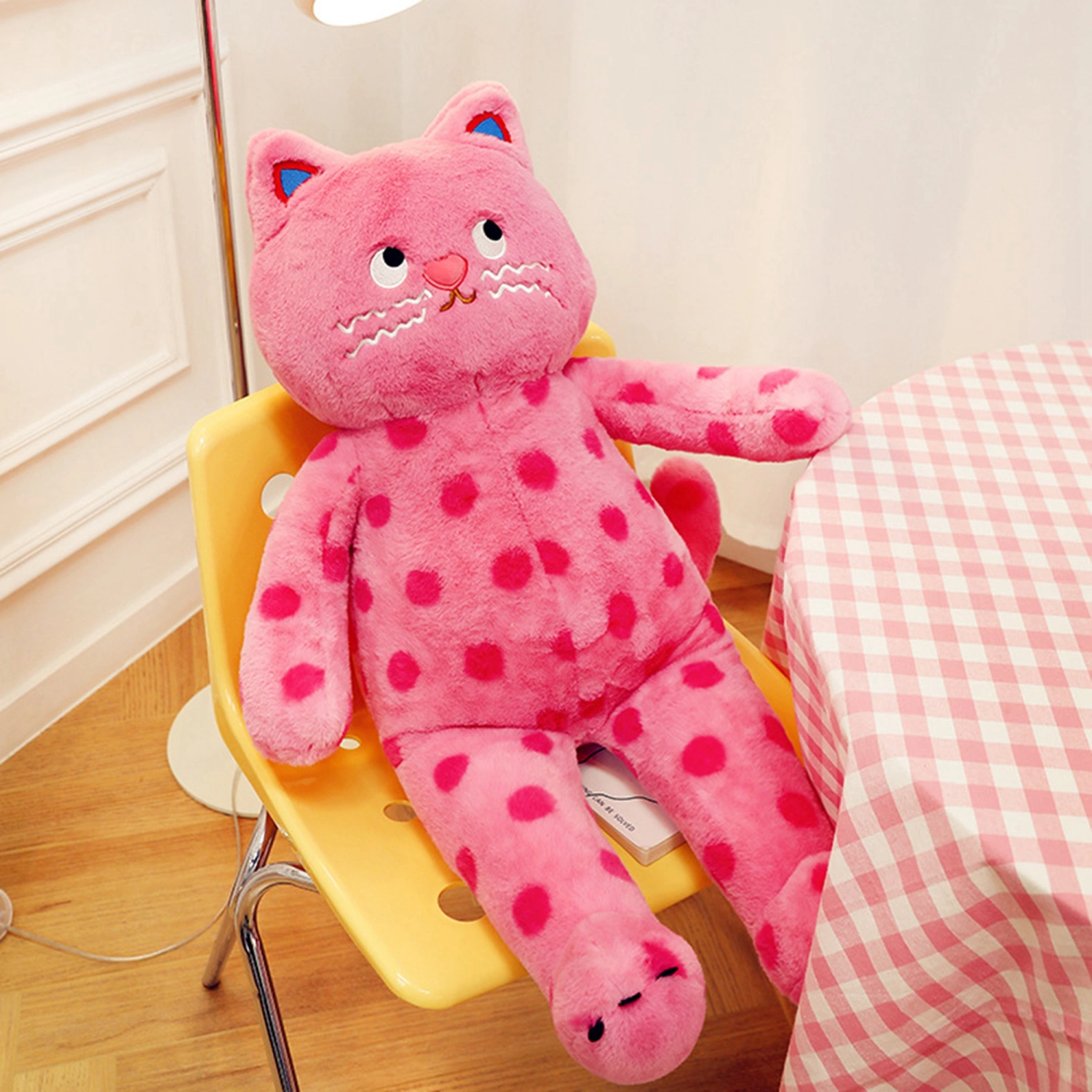 Stuffed Cat Doll Plush Animal Sleeping Pillow for Kids Adults Gift