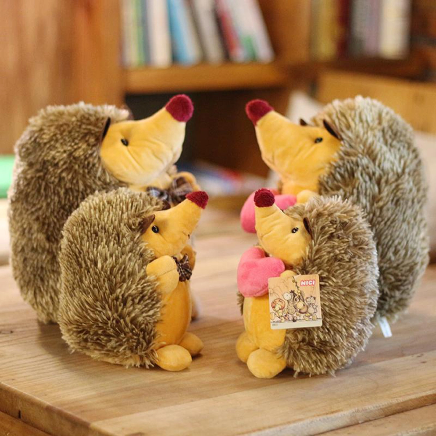 Adorable Hedgehog Plush Toy Couple Animal Stuffed Dolls Gift 