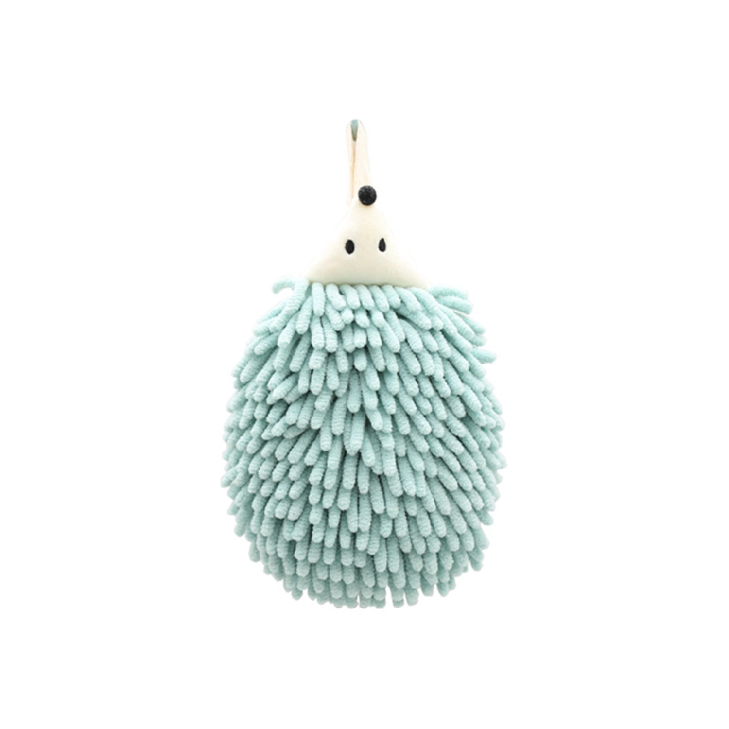 Chenille Fuzzy Hand Towels Cute Hedgehog Hand Towels with Hanging Loop