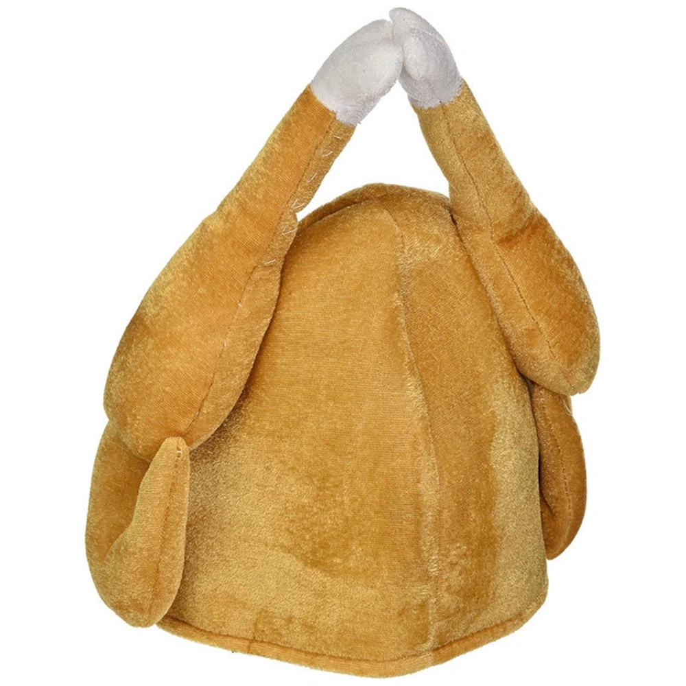 Cute Roasted Turkey Hat for Adult Thanksgiving Animal Cap Headgear