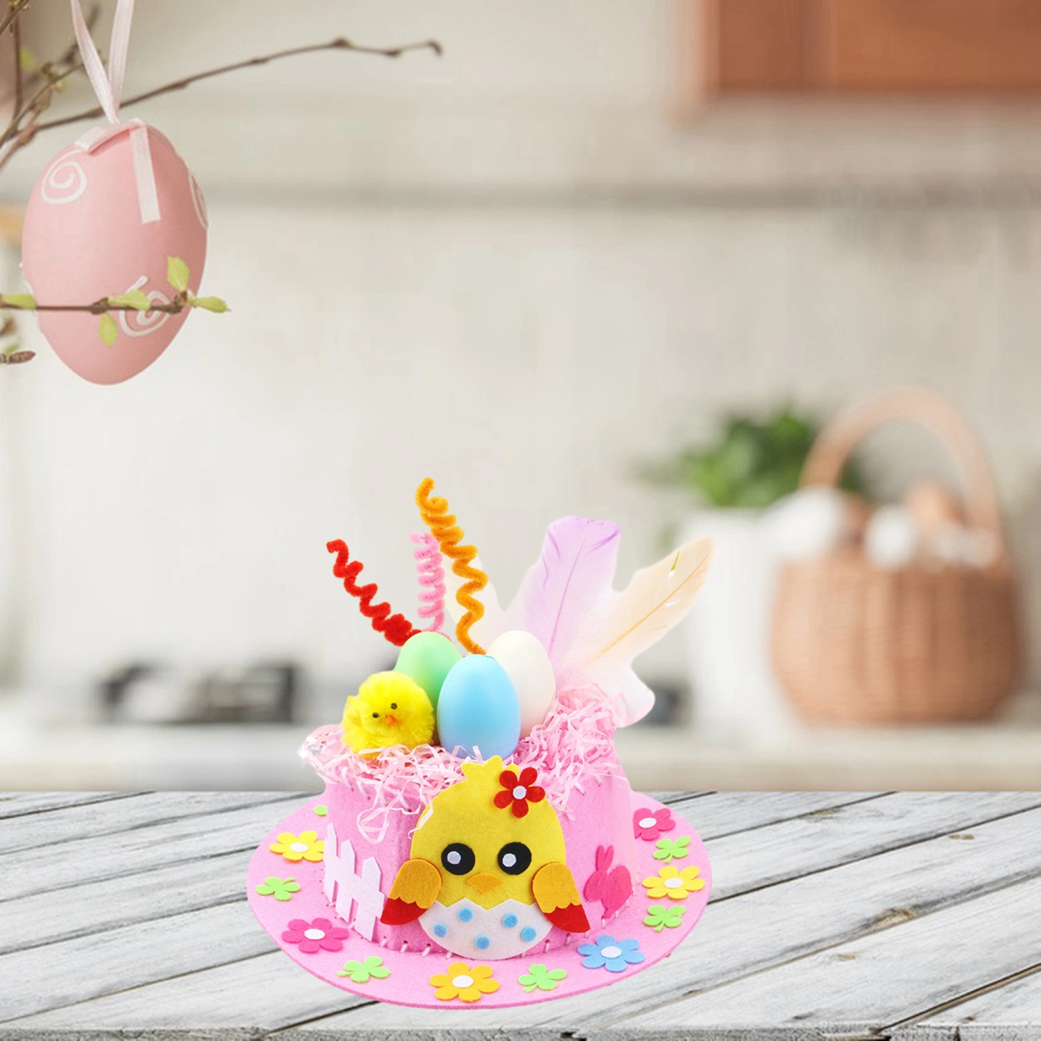 Easter Arts Crafts Kits Cute DIY Easter Bunny Hat for Adults Kids