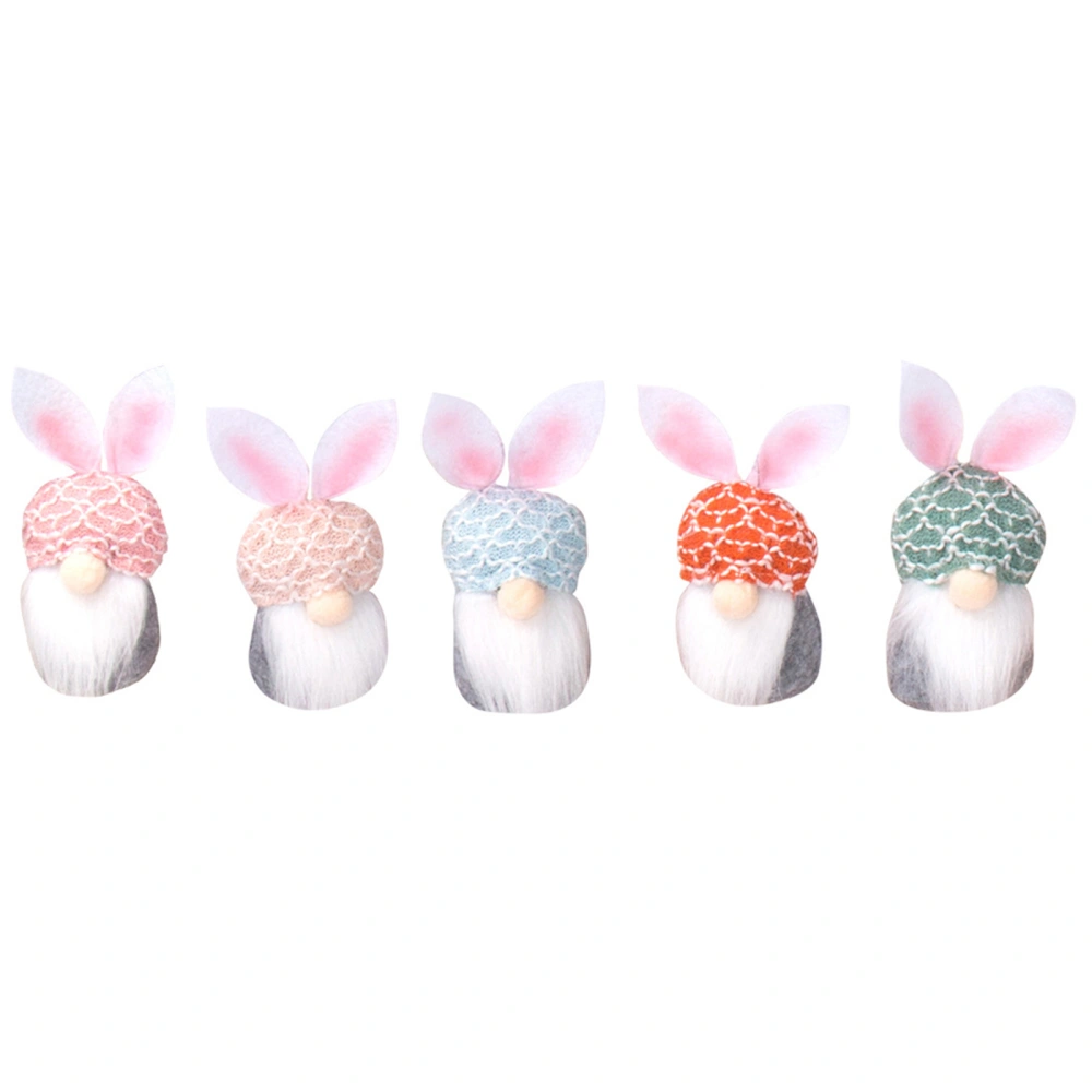 Hanging Bunny Ears Faceless Doll Ornaments Felt Gnomes Ornaments