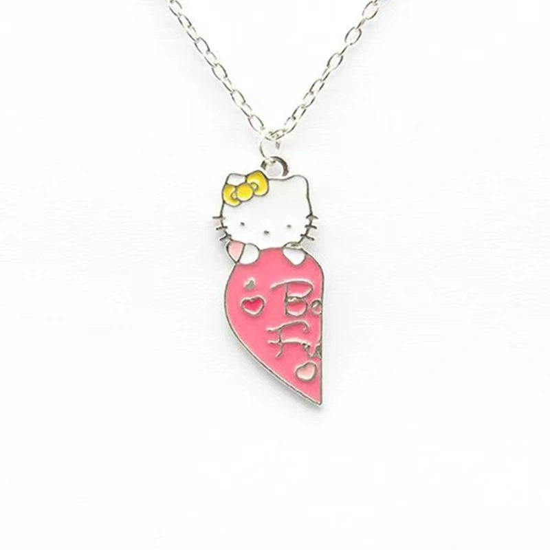 Cat Best Friends Pendant Necklaces Sweet Clavicle Couples Necklace