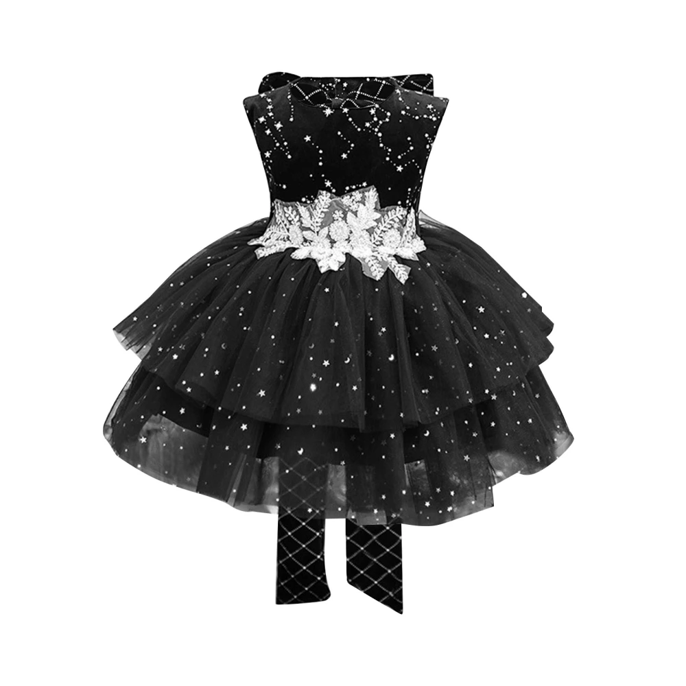 Kids Girls Ball Gown Shiny Sequin Tulle Tutu Princess Party Dresses