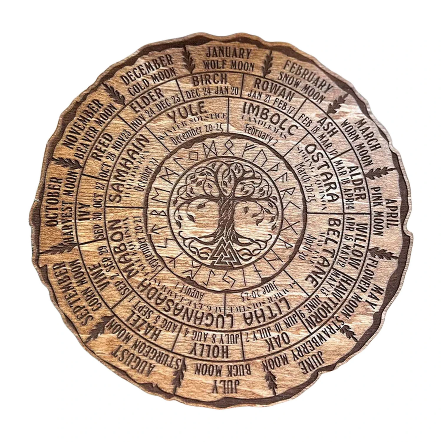 All Over Printed Wheel Year Ornament, Celtic Tree Home Decor