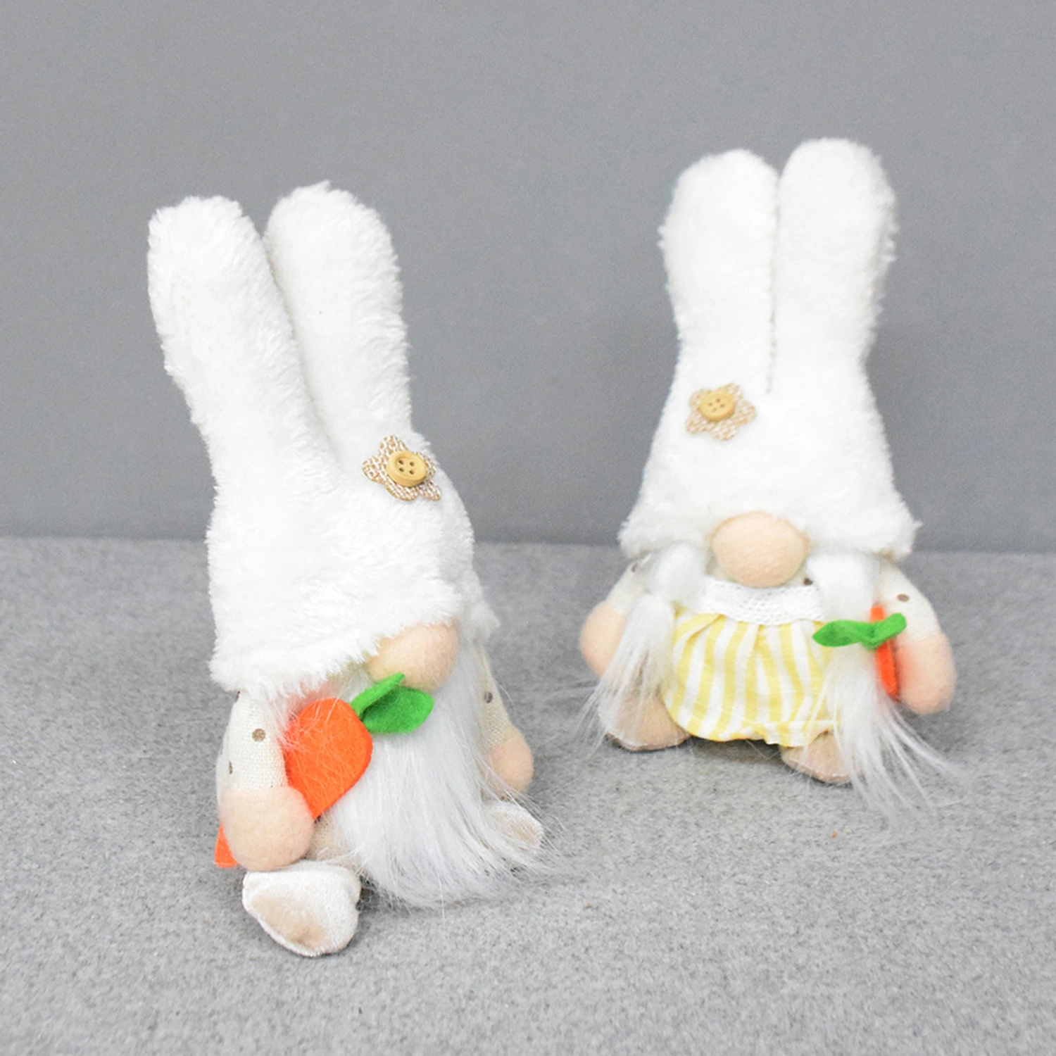 Easter Doll, Bunny Ears No Face Old Man Desktop Home Decor Gift