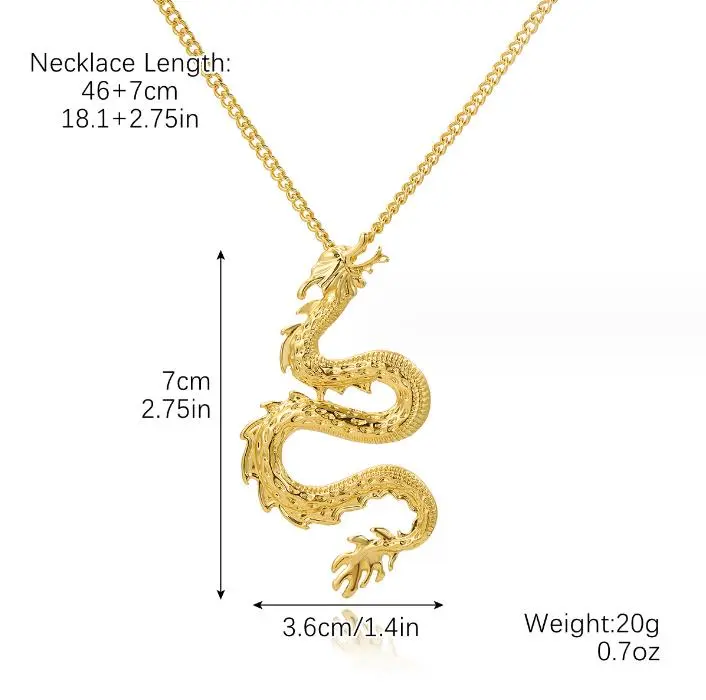 Chinese Dragon Necklaces for Women Chinese Zodiac Necklaces 