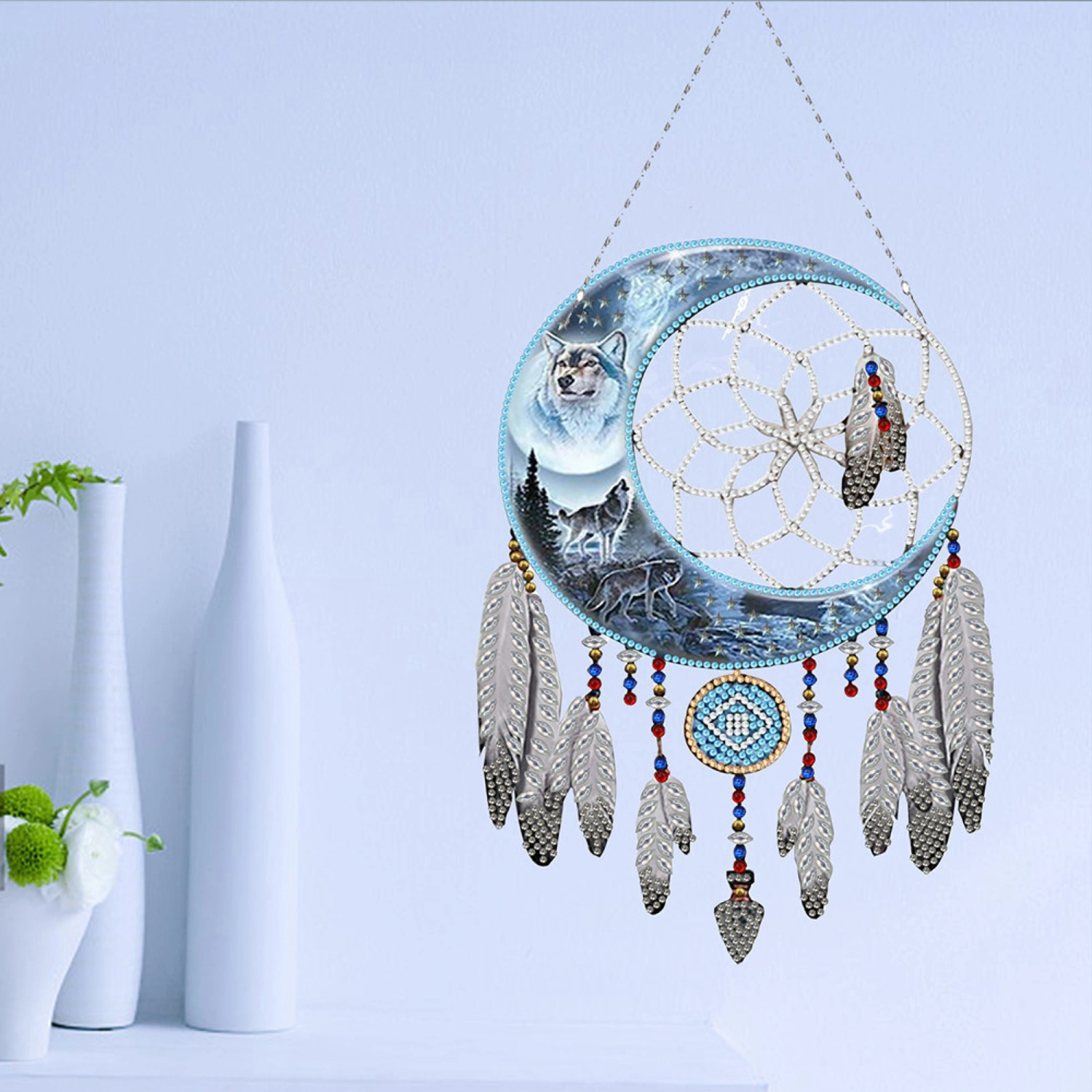 Moon Dream Catcher 5D DIY Diamond Kit Handicraft Full Drill Kit
