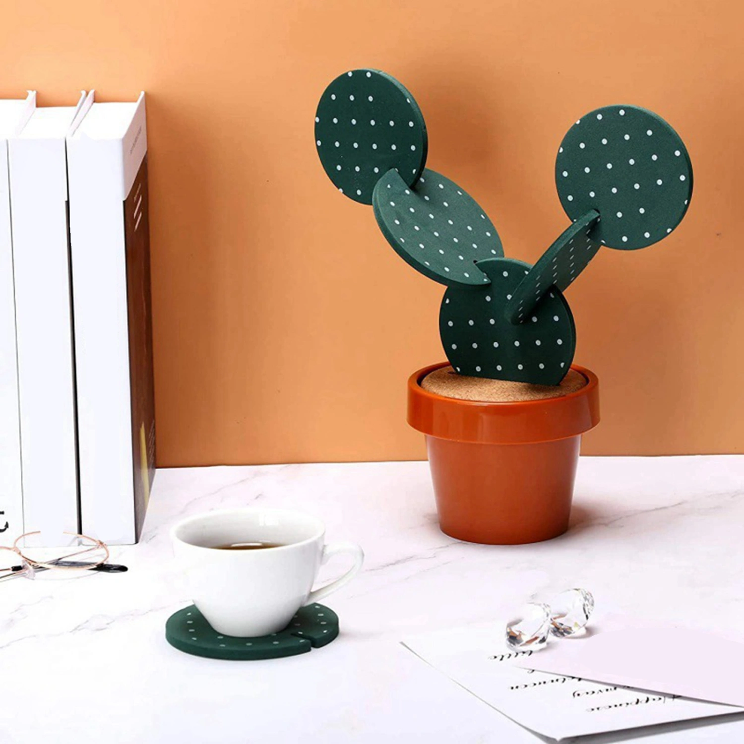Coasters for Drinks Cactus Drinks Coasters Reusable Cactus Coaster