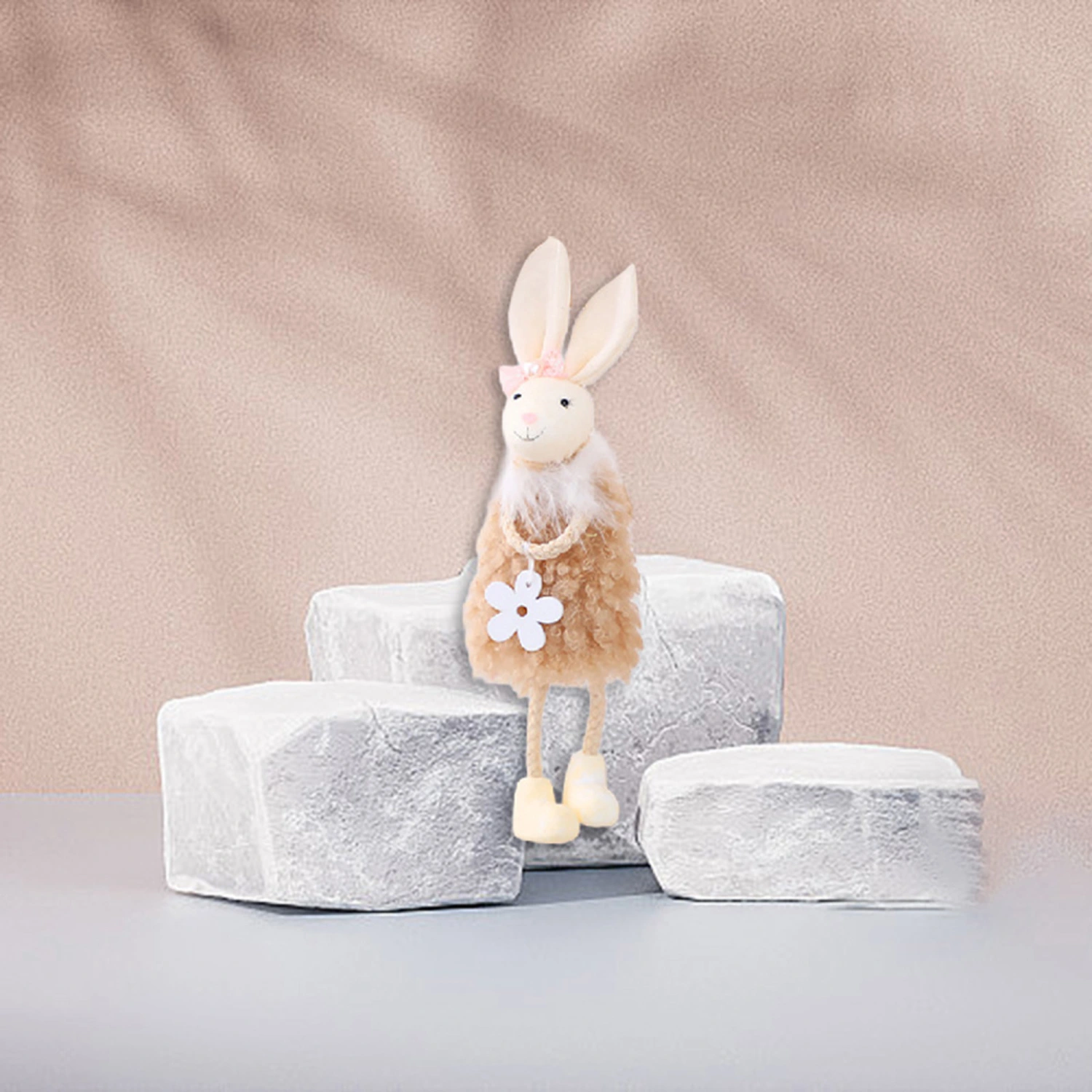 Easter Rabbit Hanging Pendant Lovely Plush Bunny Decoration Ornaments