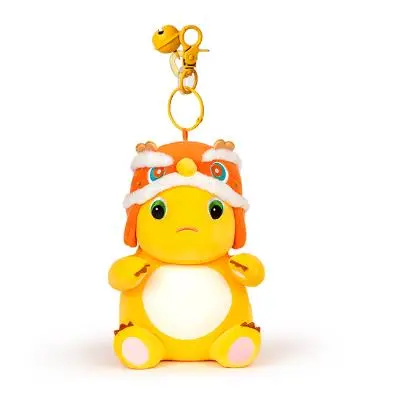 Cute Plush Keychain Mascot Dragon Key Ring Chinese New Year Decoration