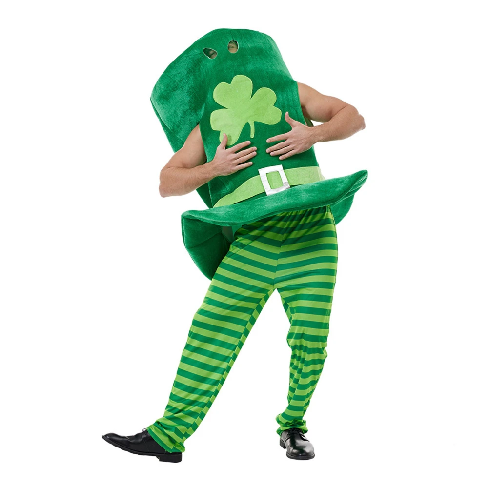 Adult St Patty's Day Costume Leprechaun Hat Cosplay Outfits 