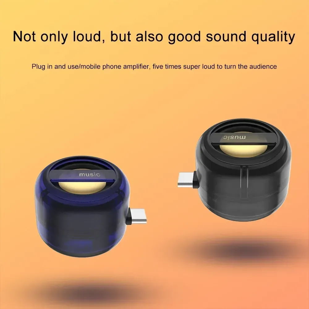 Mini Portable Speaker, Mobile Phone Speaker with Type-C Interface