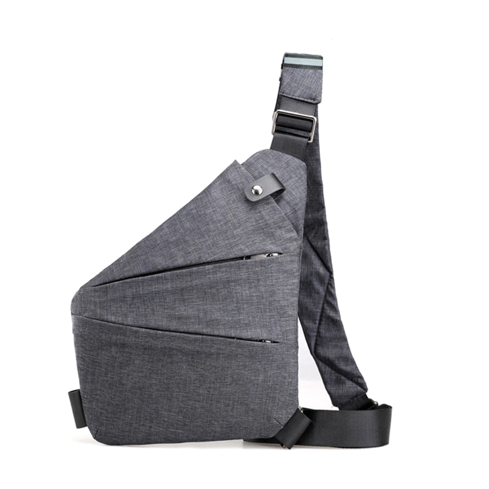 Men Sling Bag, Multi-pocket Large Capacity Crossbody Zipped Chest Bag