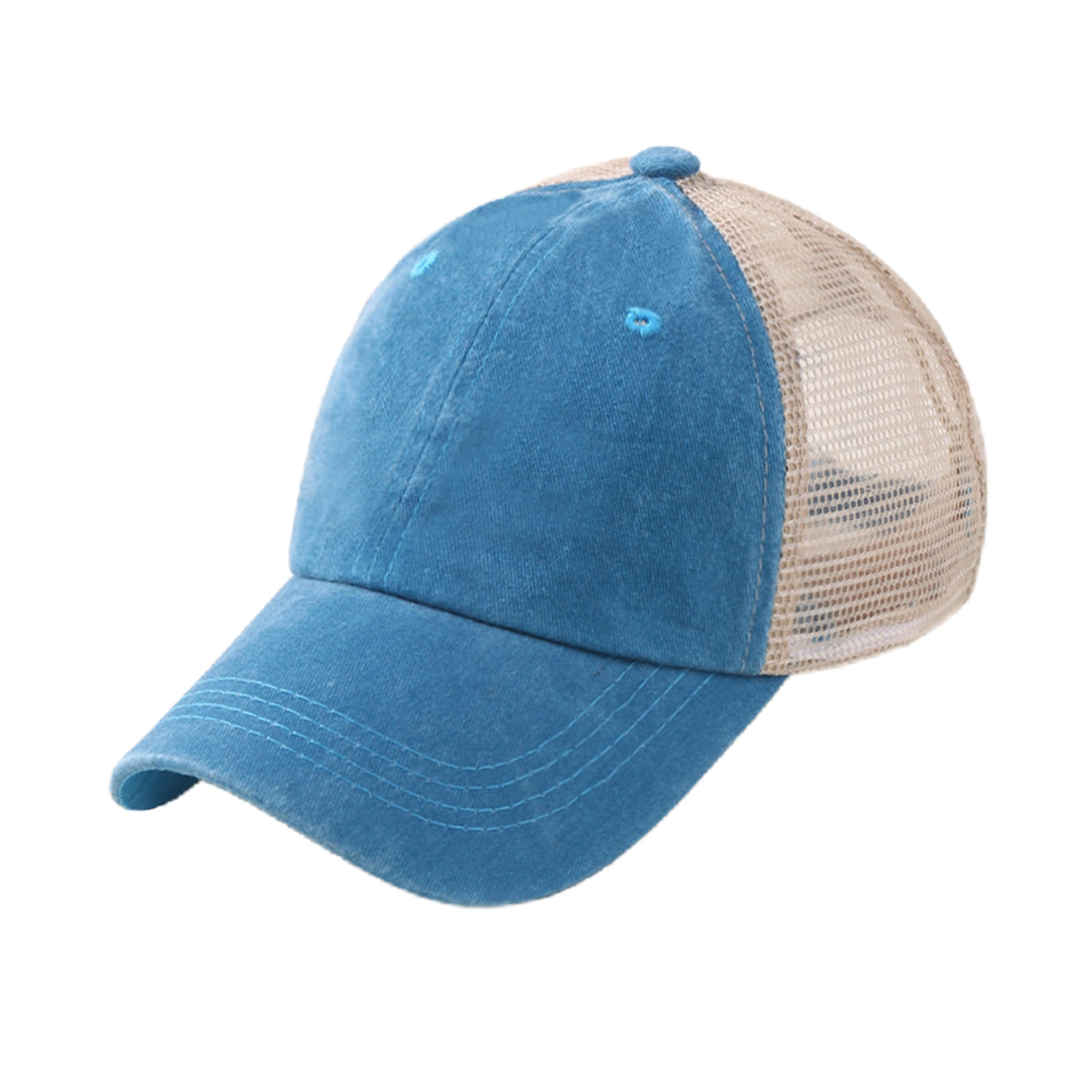 Mesh Baseball Caps for Women Ponytail Hats Adjustable Trucker Hats