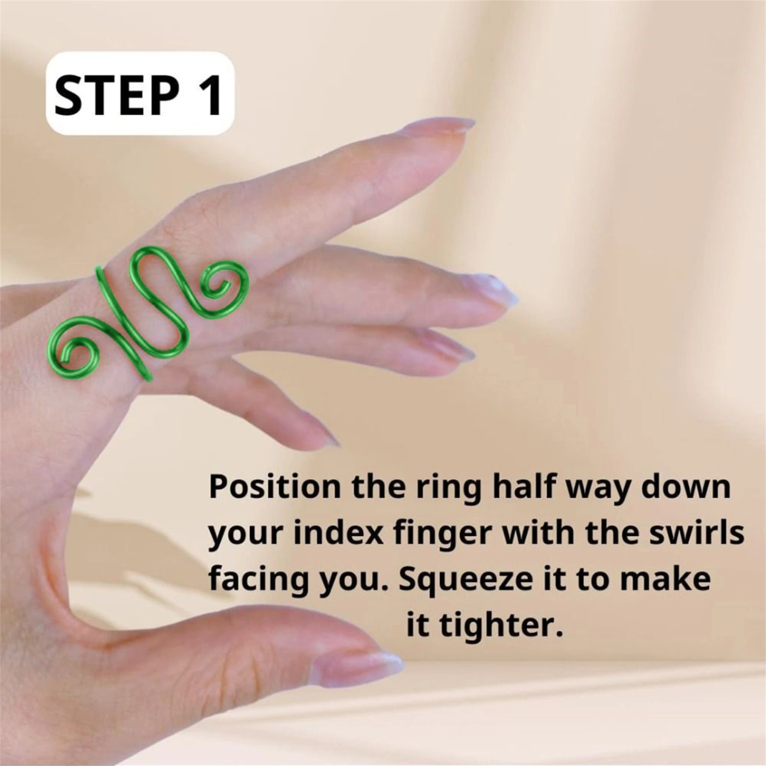 Crochet Tension Ring, Adjustable Finger Loop Guide Yarn Tension Ring