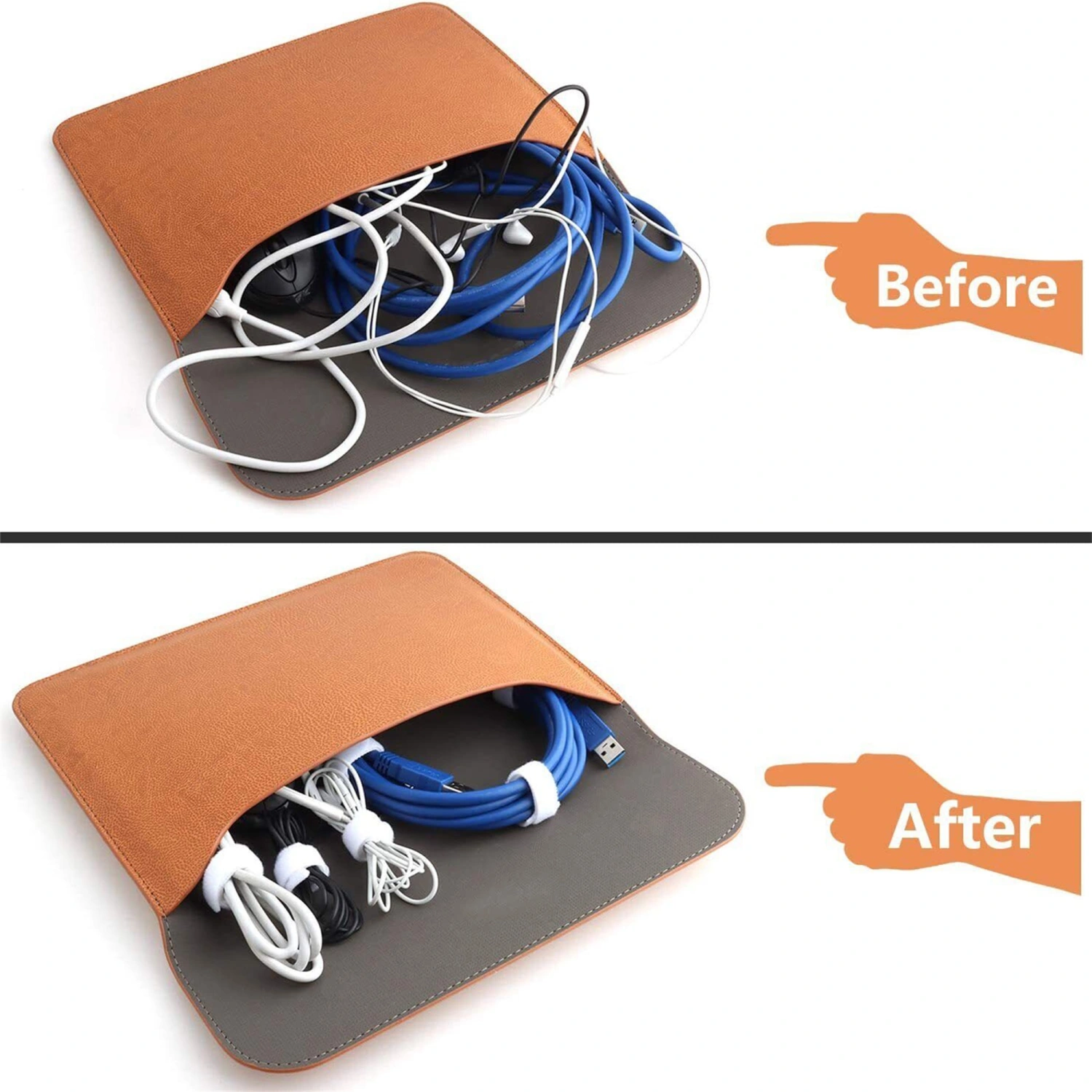 Reusable Cable Ties Adjustable Cord Straps, Cable Organizer Management
