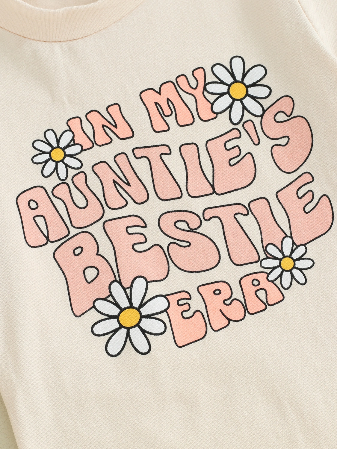 Toddler Girl Summer Outfits Letter Print Tops T-Shirts Flare Pants