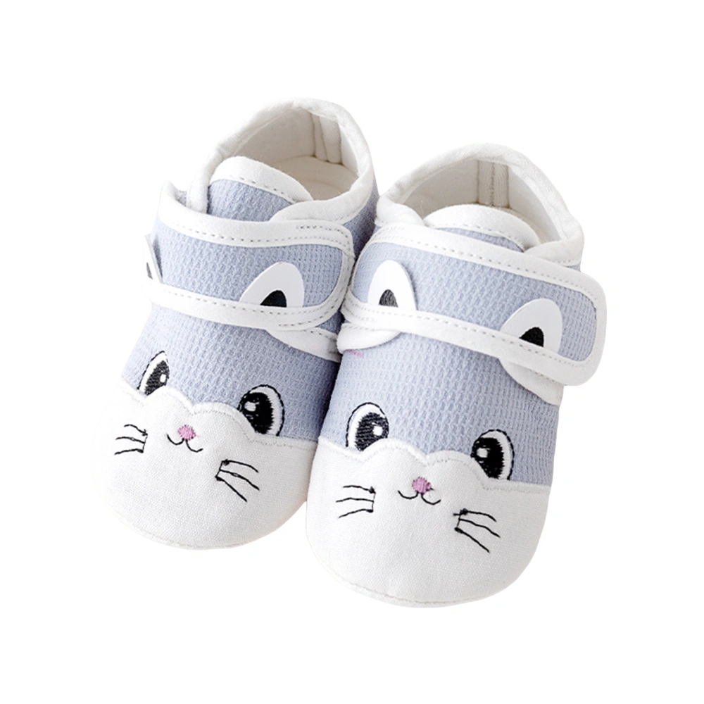 Baby Flats Embroidery Animal Soft Non-slip Walking Shoes Toddler Shoes