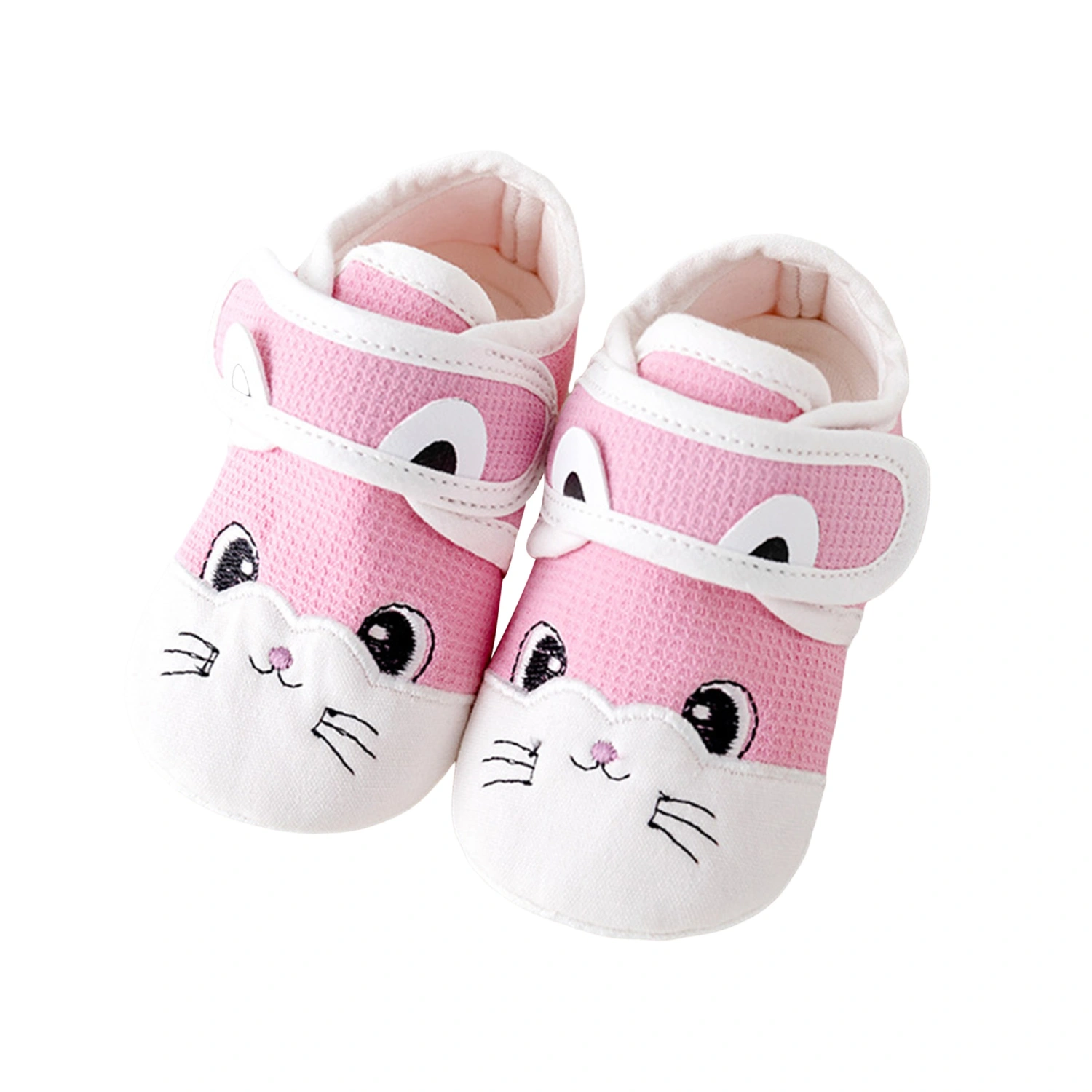 Baby Flats Embroidery Animal Soft Non-slip Walking Shoes Toddler Shoes