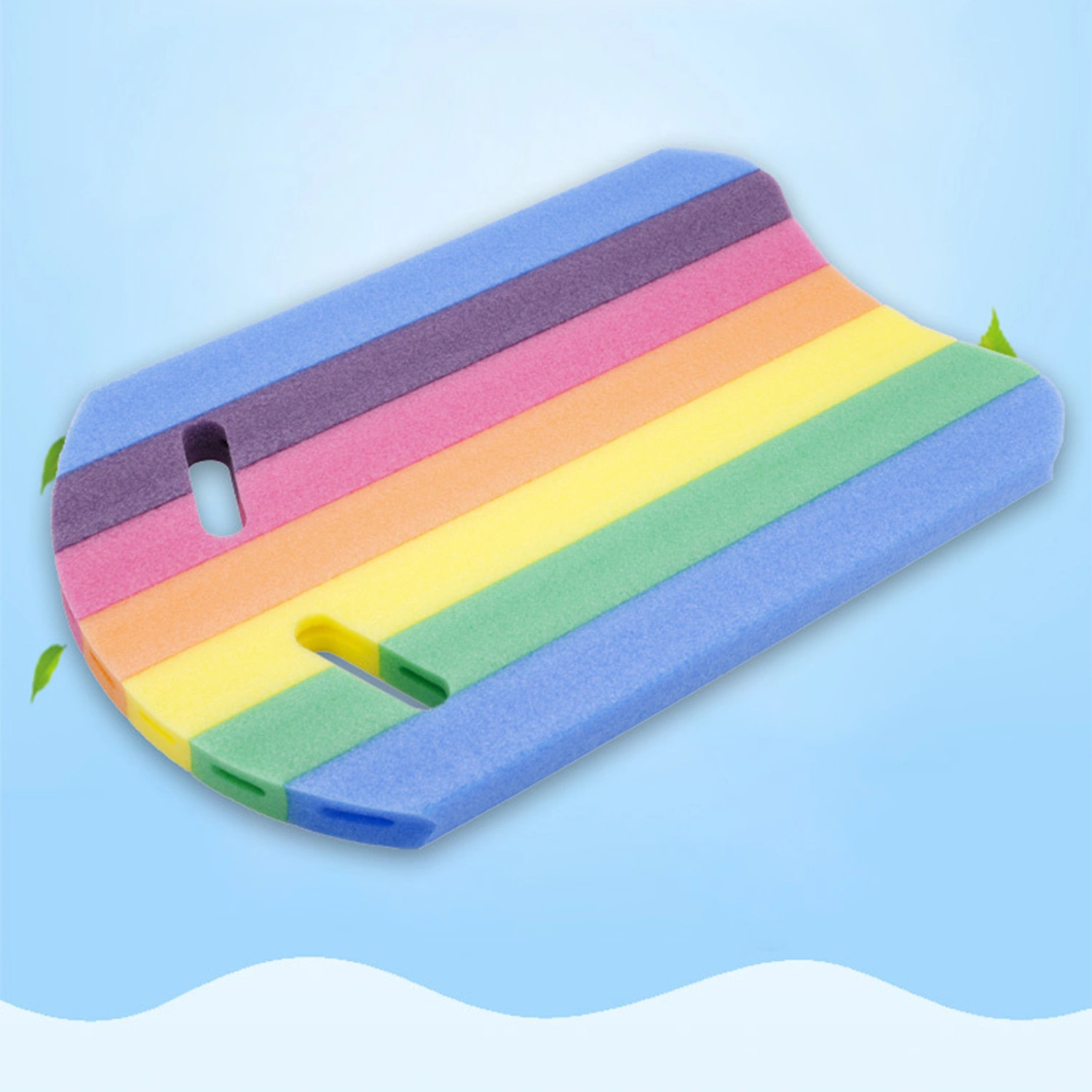 Swimming Kickboard for Kids Rainbow Safety Swim Board with Grip 
