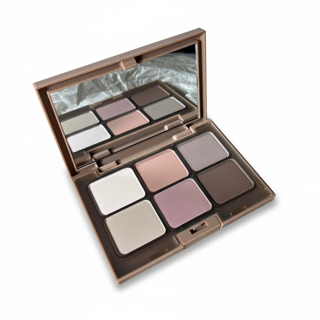 6 Colors Eyeshadow Palette, Multifunctional Eyeshadow Blush Contour