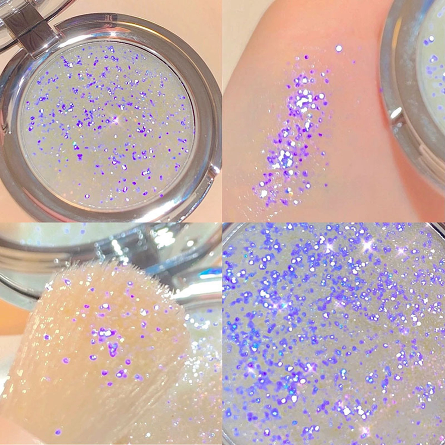 Single Eyeshadow Palette Natural Sparkling Sequin Glitter Eye Shadow