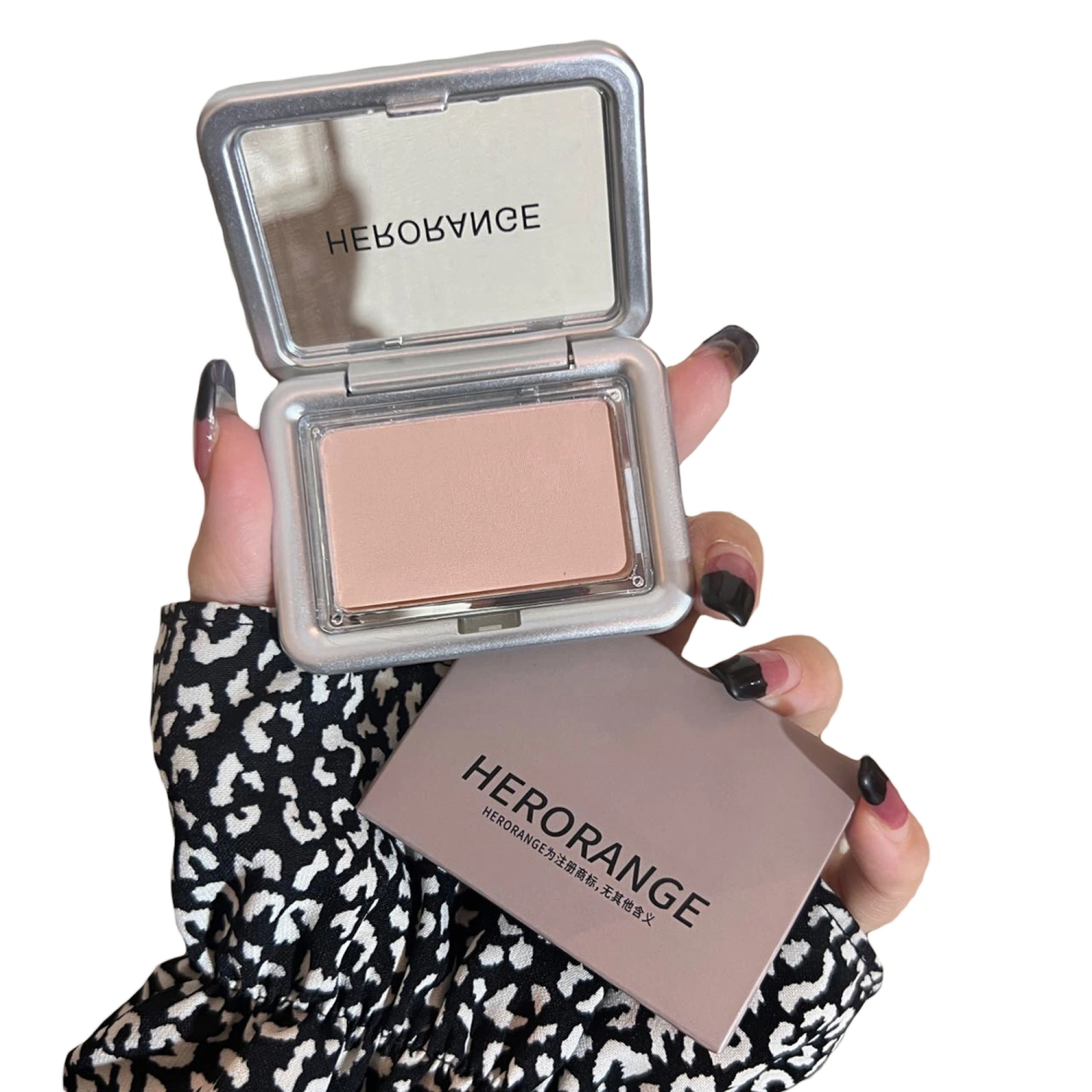 Silky Face Pressed Powder Blush, High Pigment Mineral Blusher