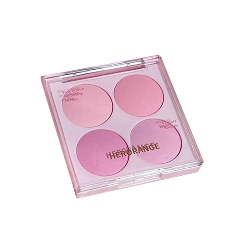 4 Colors Blush Palette, Multifunctional Contour Highlighter Eyeshadow