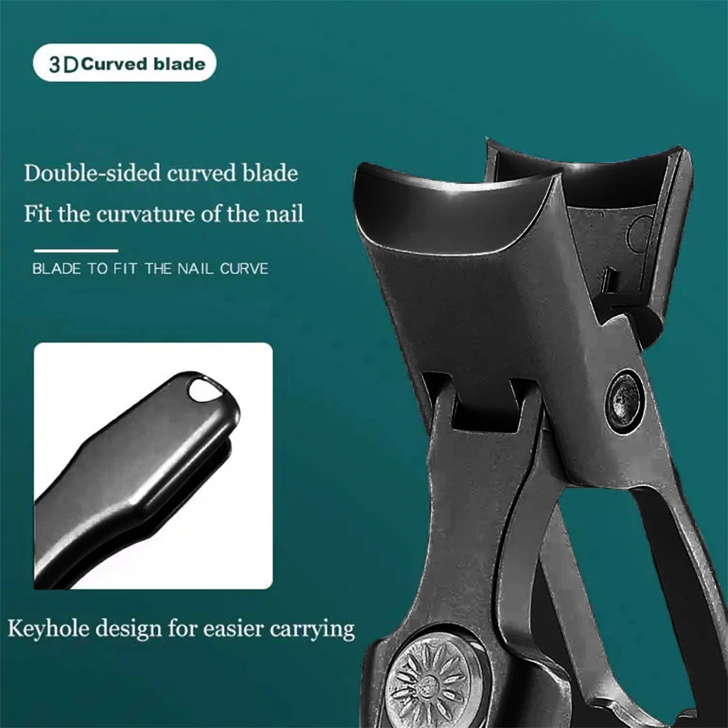 Nail Clippers for Thick Nails, Toenail Clippers with Wide Jaw Opening