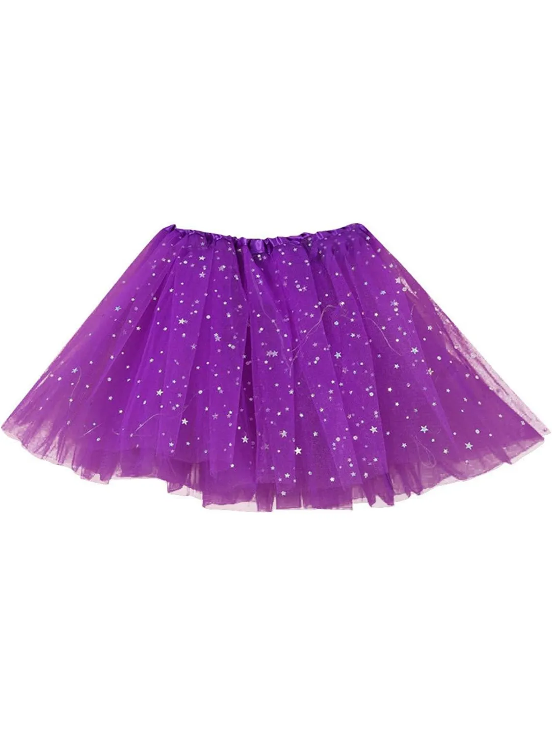 Women LED Tutu Skirt Elastic Waist Layered Tulle Skirt Light up Skirt