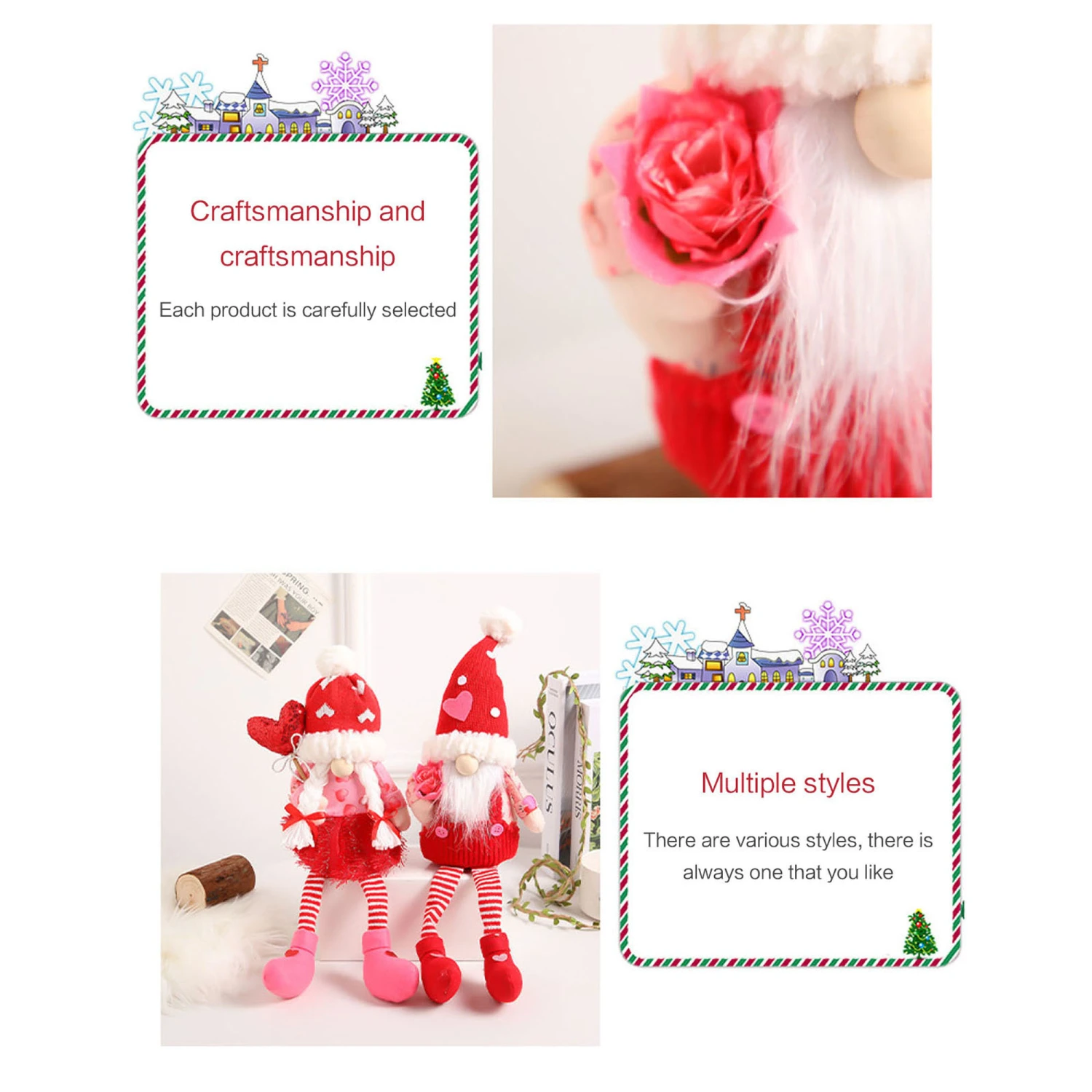 Valentine's Day Gnome Decor Stuffed Faceless Doll Plush Doll Gift