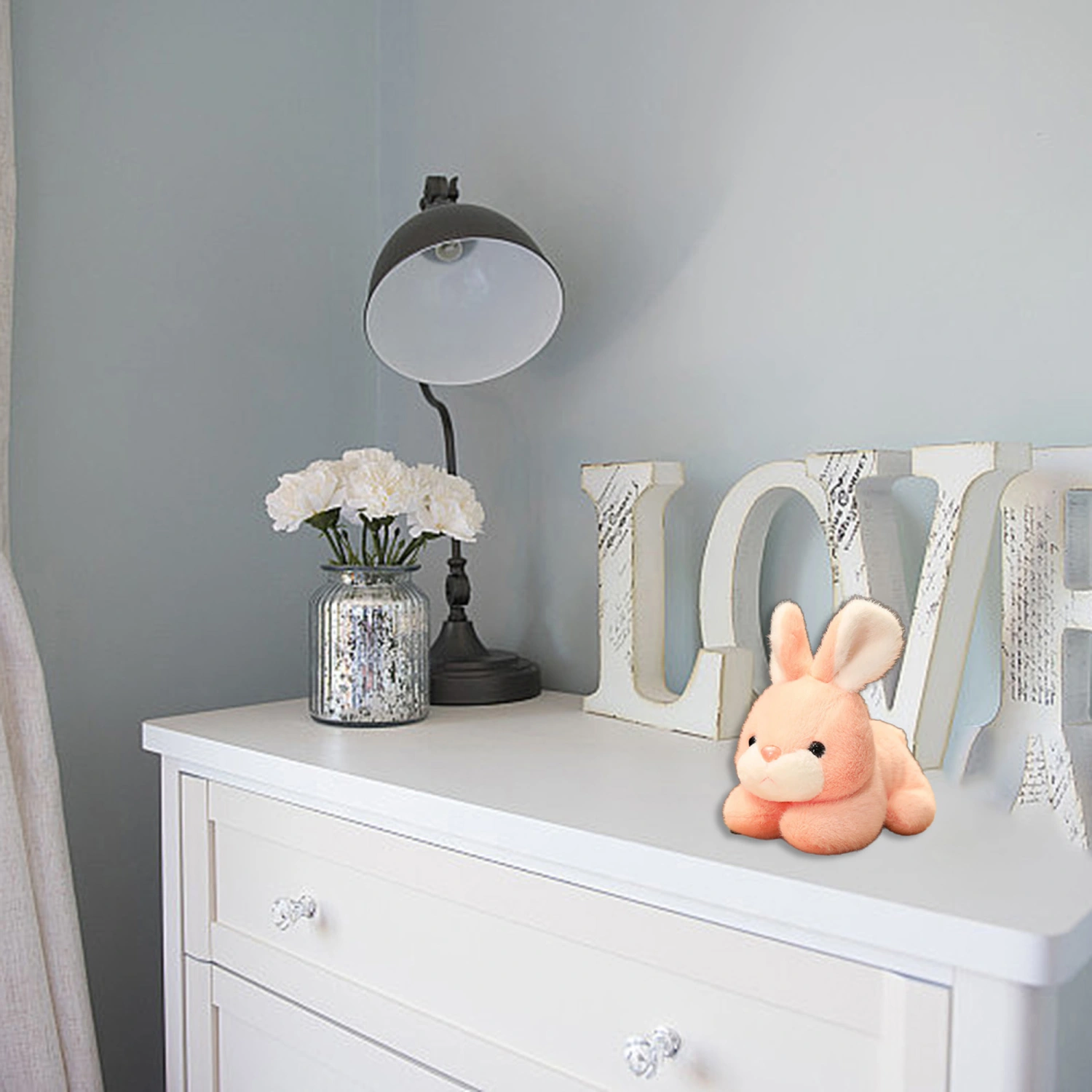Bunny Plush Toy Soft Throw Pillow Rabbit Plushies Stuffed Animal Dolls