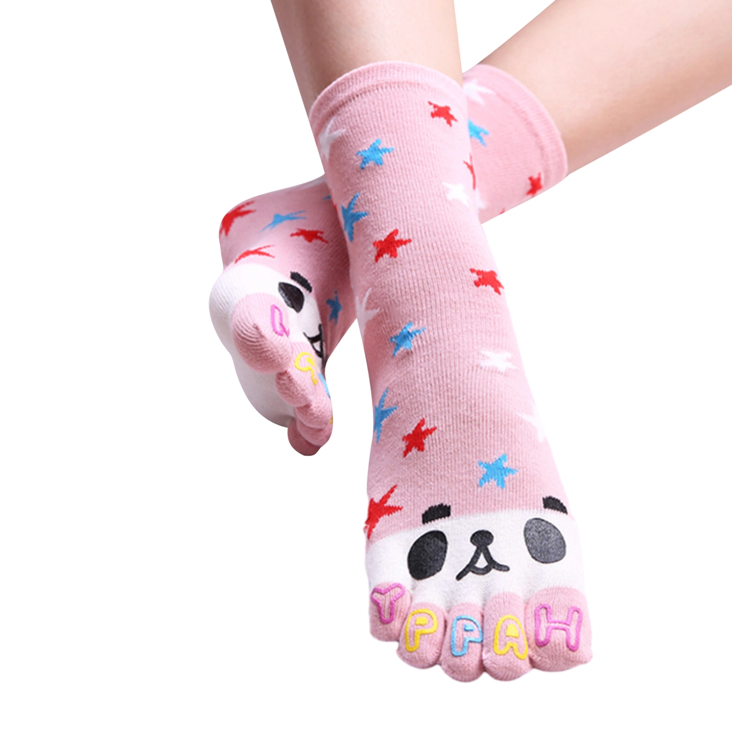 Women’s Elegant Crew Socks Cute Ankle Socks Soft Split Toe Socks