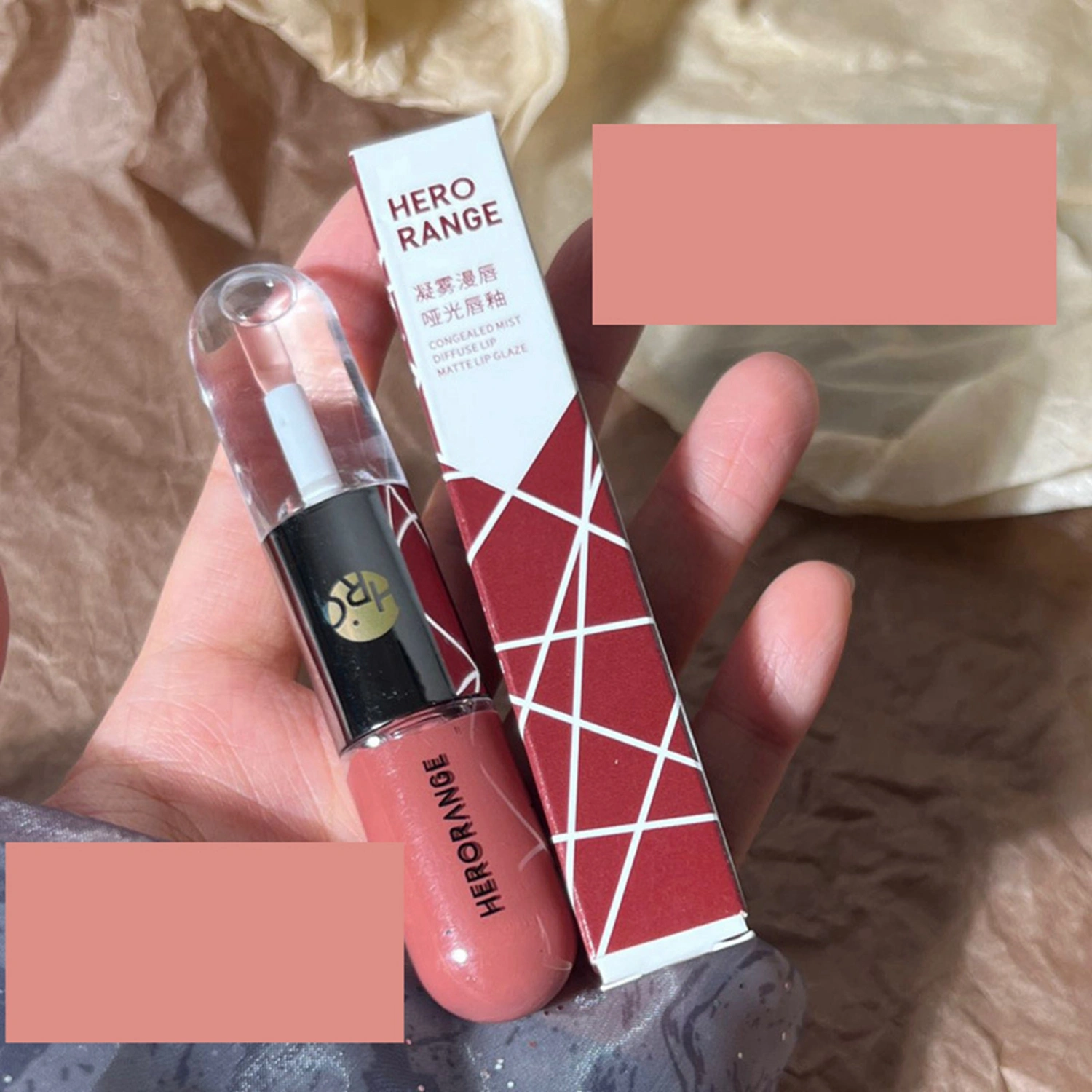 Dual End Lip Gloss, Waterproof Liquid Matte Lipsticks Lip Glaze