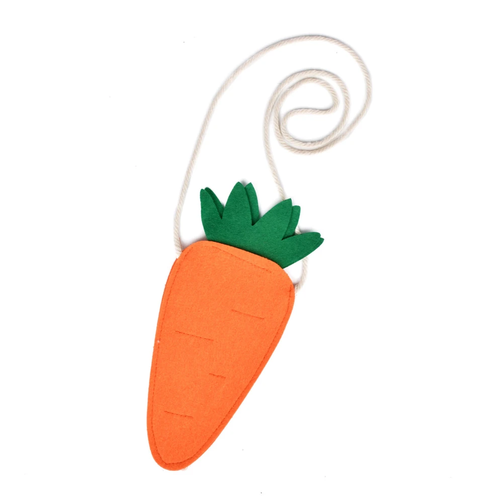 Easter Carrot Bag, Soft Kids Crossbody Bag Portable Shoulder Bag