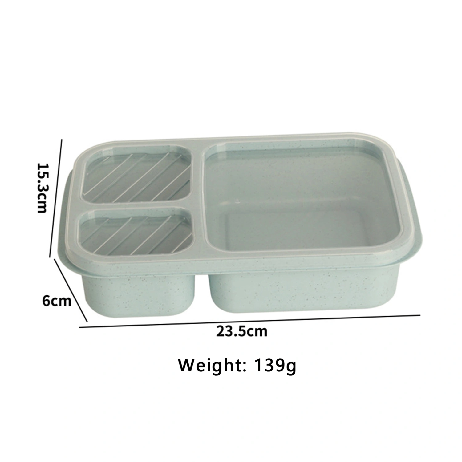 Bento Box Lunch Box Containers with 3 Compartments for Work Travel