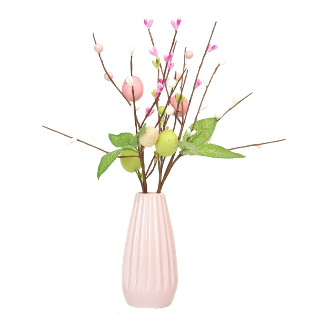 Easter Spray Colorful Egg Stems Artificial Branches Floral Arrangement