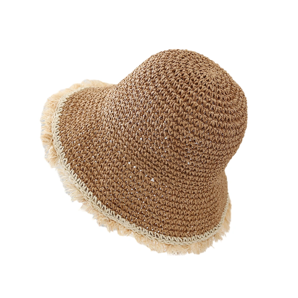 Straw Sun Hat Breathable Foldable Sun Protection Fisherman Hat