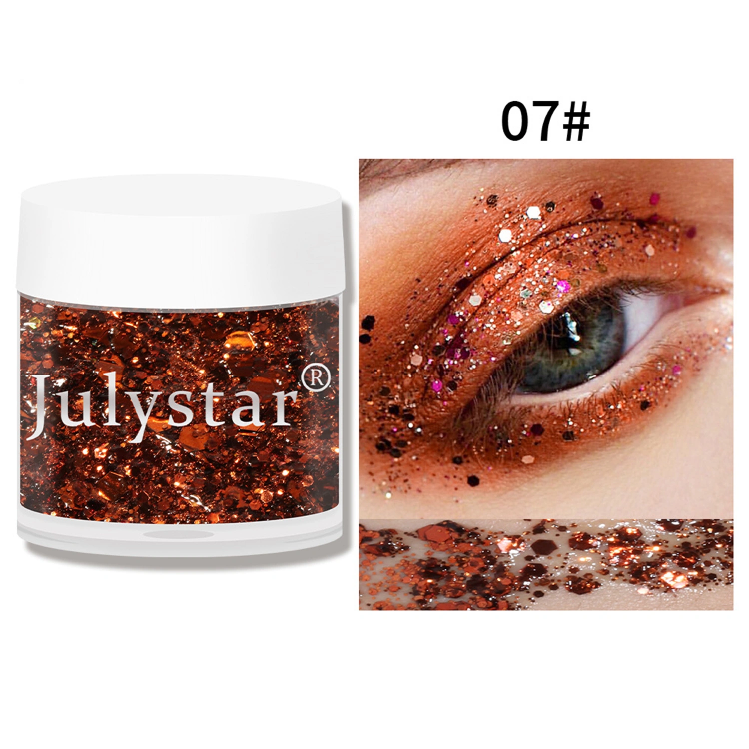 Glitter Eyeshadow, Colorful Body Glitter Gel Eye Makeup Cosmetics