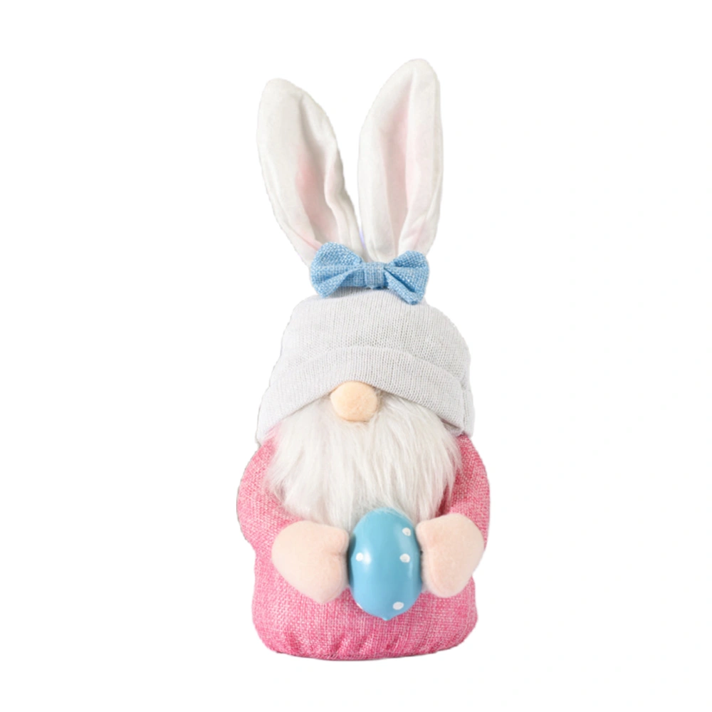 Easter Table Decorations Cute Plush Bunny Gnomes Tabletop Centerpieces