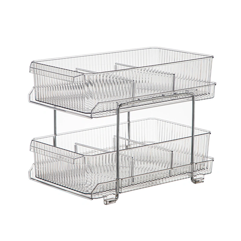 2 Tier Makeup Organizer for Vanity, Bathroom Organizers and Storage