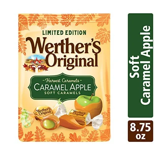 Werther's Original Soft Harvest Apple Caramel Candy, 8.57 Oz Bag
