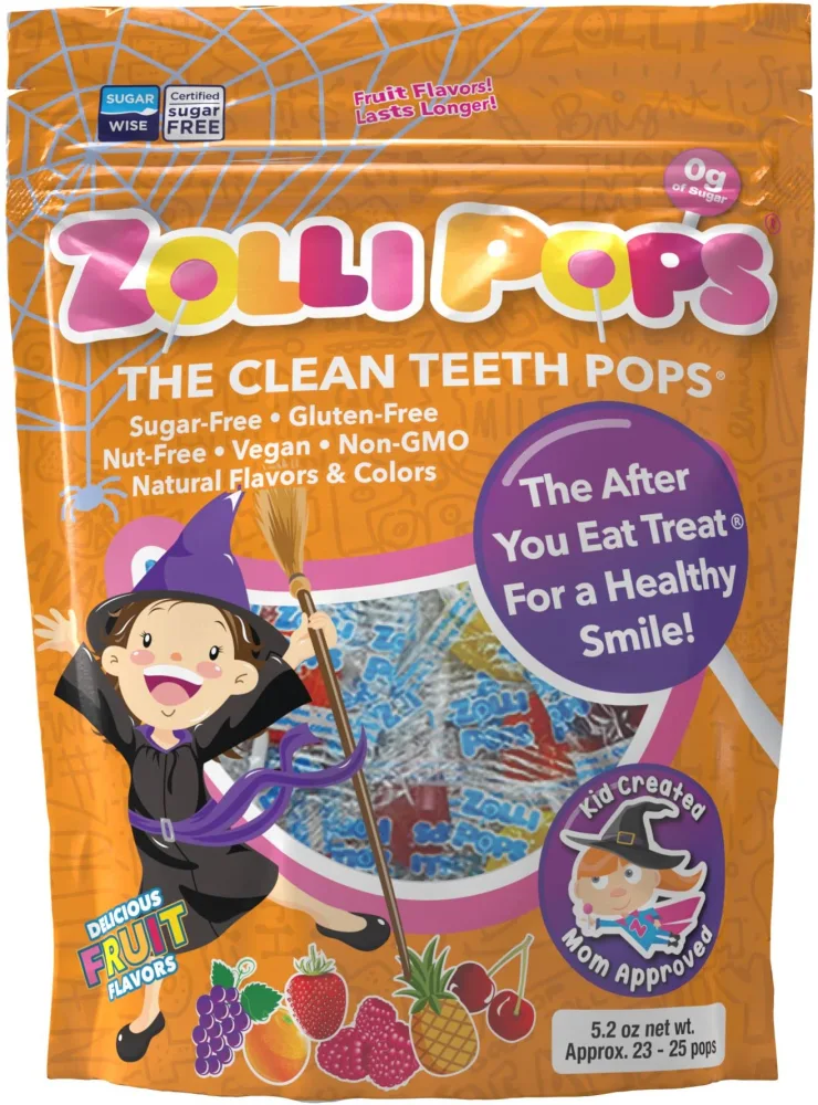 Zollipops - Halloween Variety Pack - Clean Teeth Lollipops, 5.2 Oz