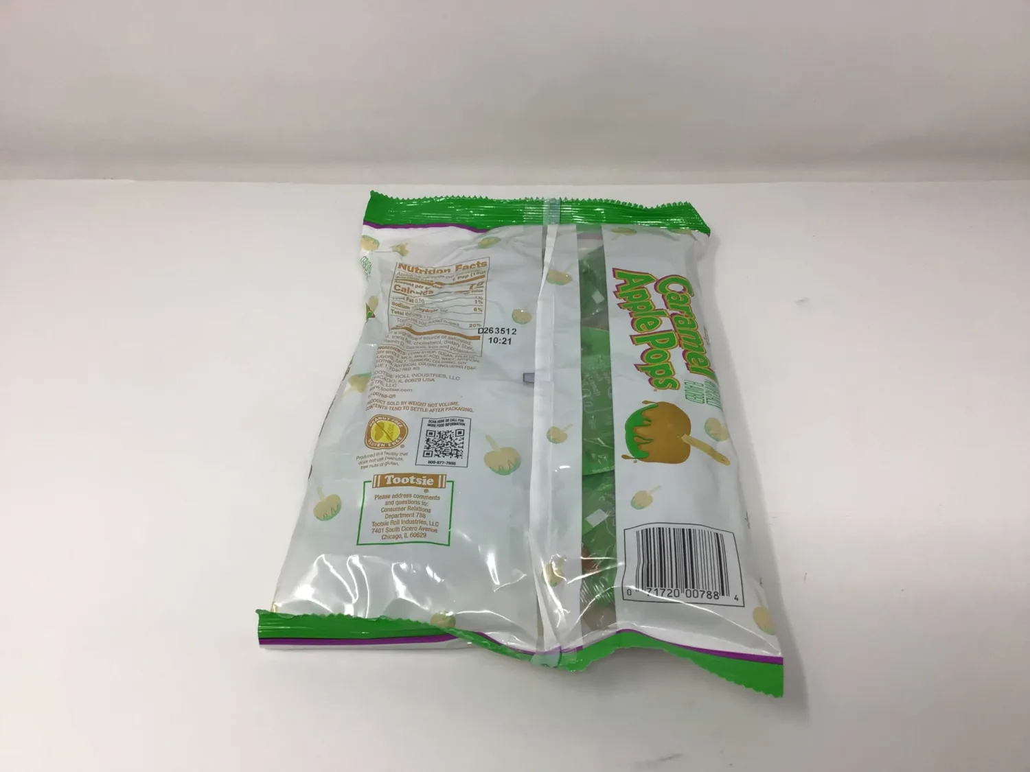 Tootsie Caramel Apple Pops Green 9.4 oz Bag